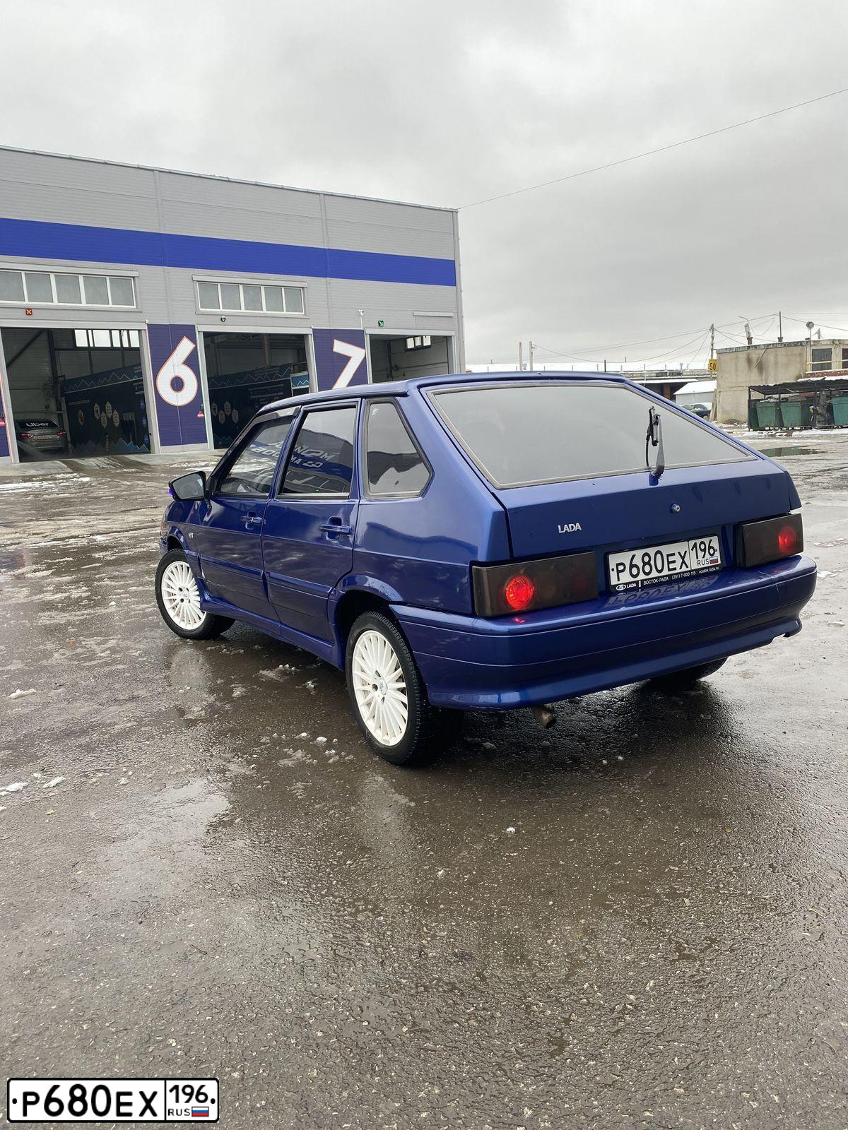 Фото автомобиля LADA 2114, 2007 — госномер К654НМ45. Цвет: Темно-синий