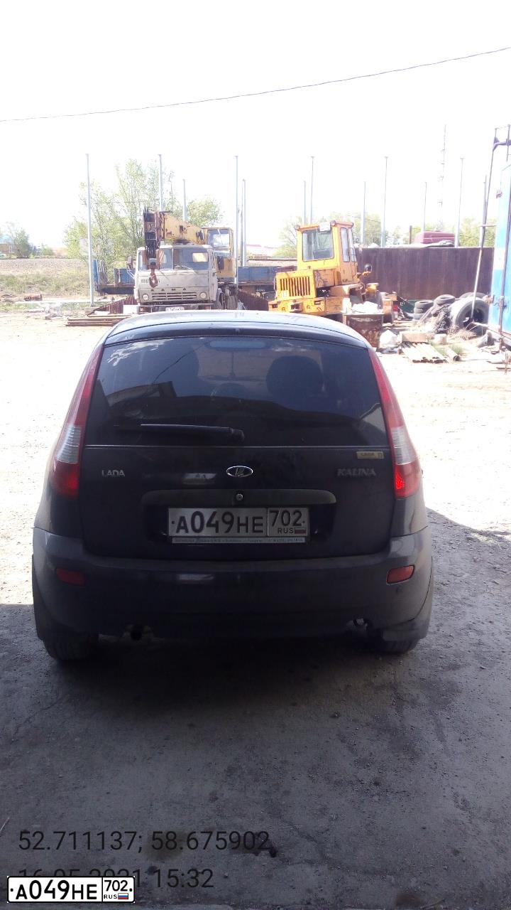 Фото автомобиля LADA 1119 KALINA, 2008 — госномер А049НЕ702. Цвет: СИНЕ - ФИОЛЕТОВЫЙ