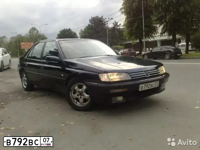 Фото автомобиля PEUGEOT 605, 1993 — госномер В792ВС07. Цвет: ПЕРЛАМ ТЕМНО-СИНИЙ