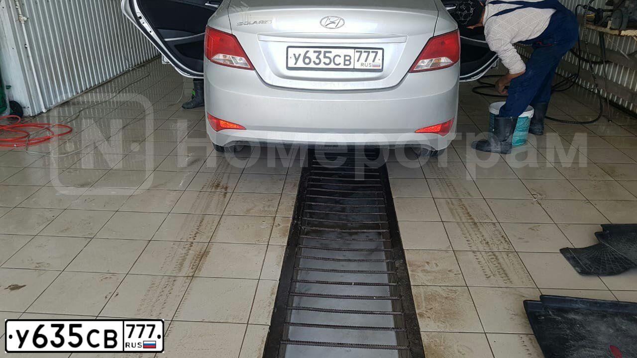 Фото автомобиля HYUNDAI SOLARIS, 2015 — госномер У635СВ777. Цвет: СЕРЕБРИСТЫЙ