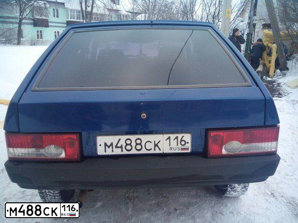Фото автомобиля LADA 2109 SAMARA, 2000 — госномер М488СК116. Цвет: СИНИЙ И ОТТЕНКИ