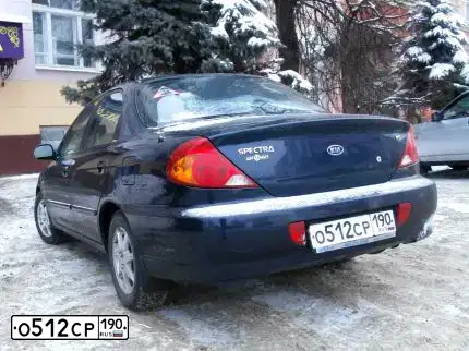 Фото автомобиля KIA SPECTRA, 2008 — госномер О512СР190. Цвет: СИНИЙ ТЕМНЫЙ