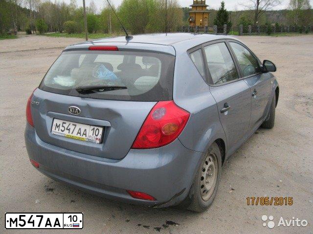 Фото автомобиля KIA CEE'D, 2007 — госномер Е408АХ761. Цвет: синий