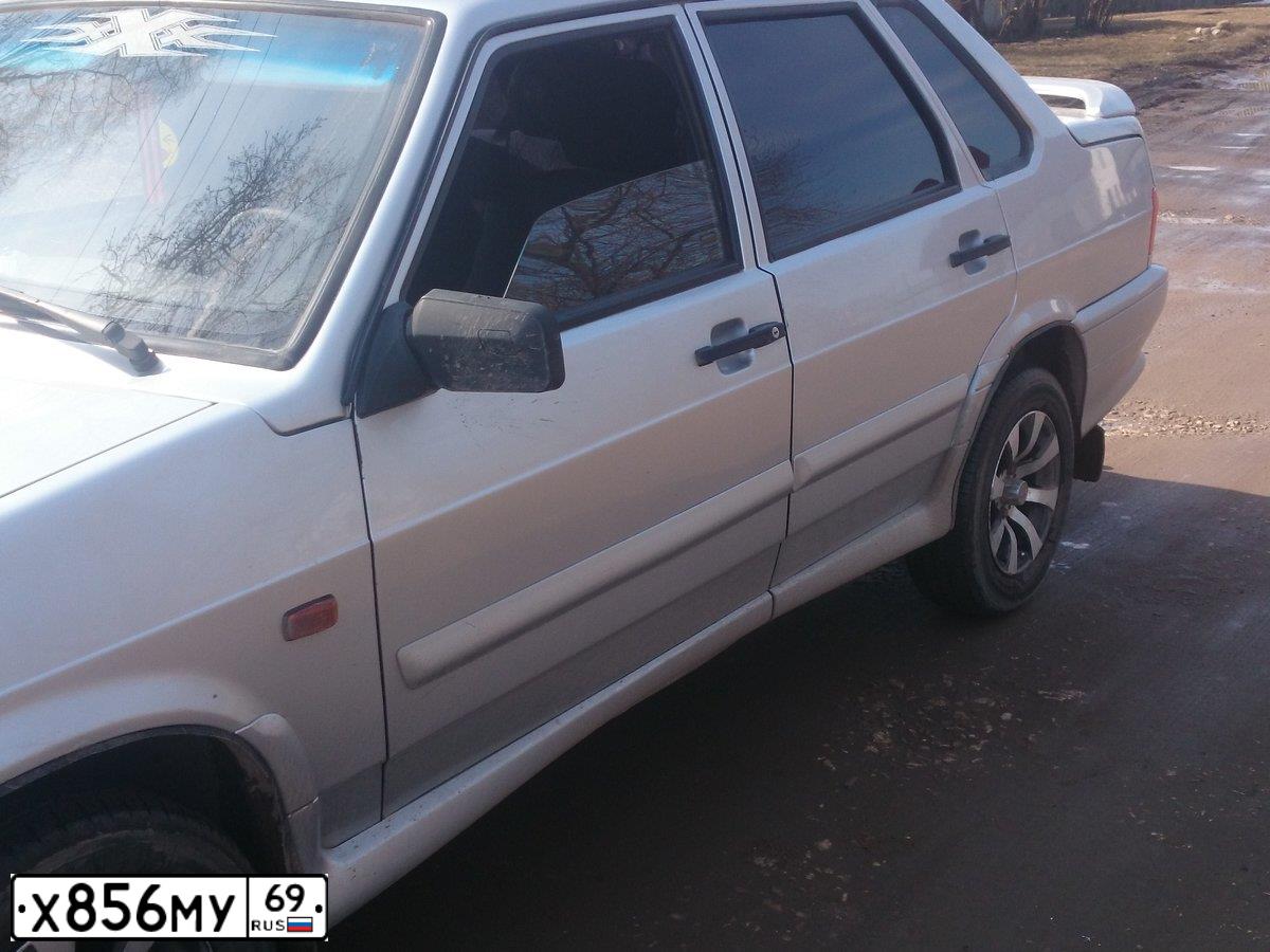 Фото автомобиля LADA 2115 SAMARA, 2008 — госномер Х575ТО69. Цвет: Светло-Серебристый металлик