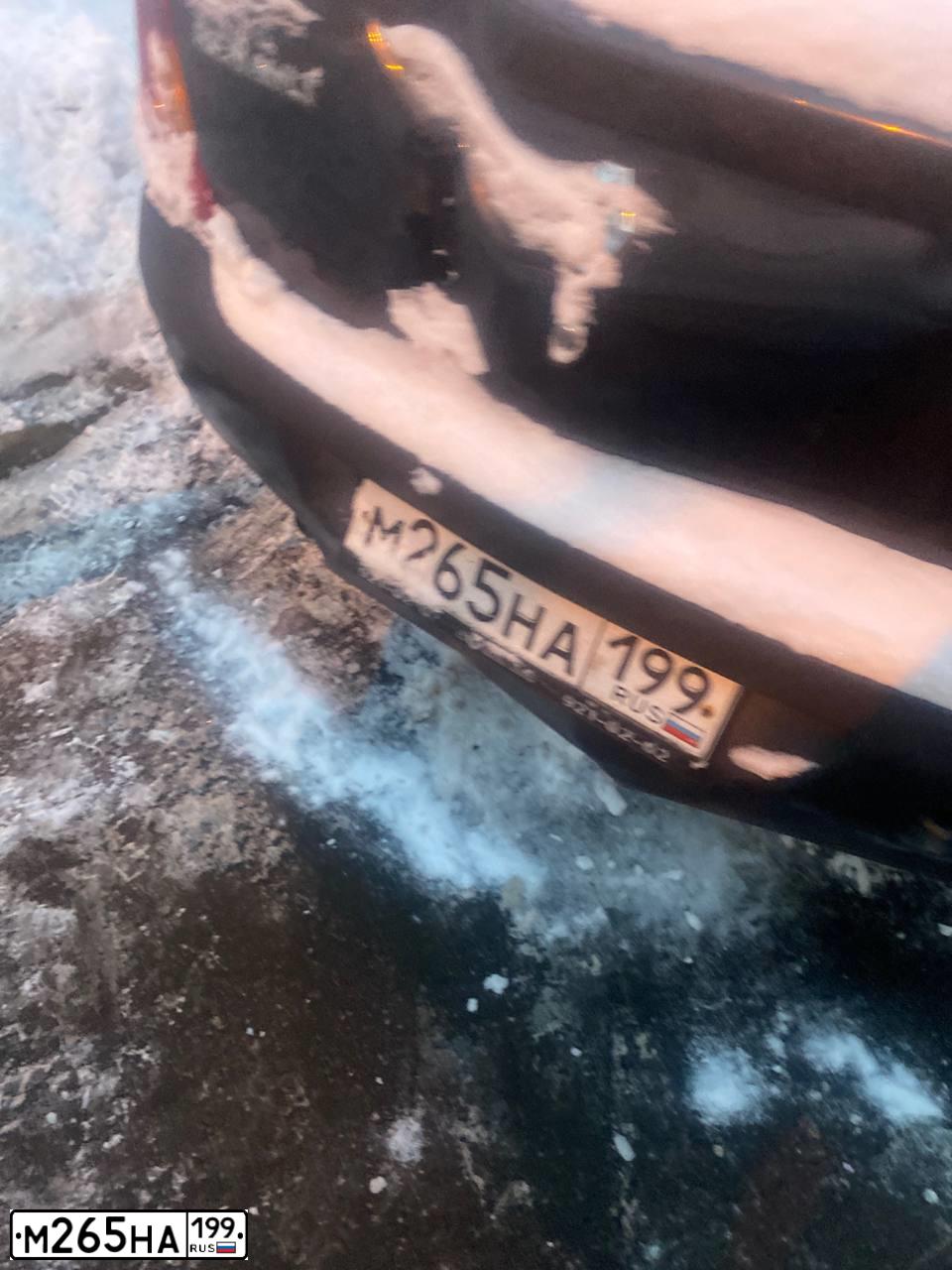 Фото автомобиля RENAULT LOGAN, 2008 — госномер М265НА199. Цвет: ТЕМНО-СЕРЫЙ