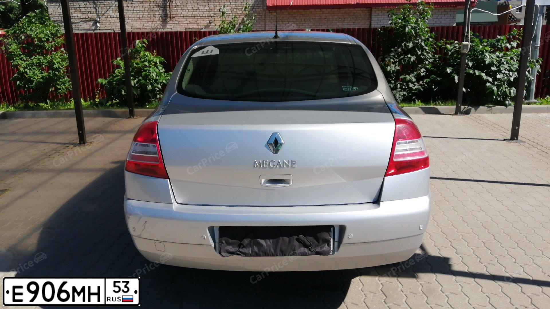 Фото автомобиля RENAULT MEGANE, 2008 — госномер Н211КН11. Цвет: Светло-Серо-Голубой