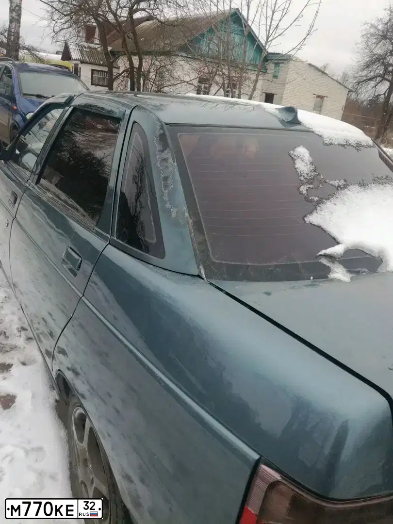 Фото автомобиля LADA 2110, 2000 — госномер М770КЕ32. Цвет: Темный серо-синий металлик