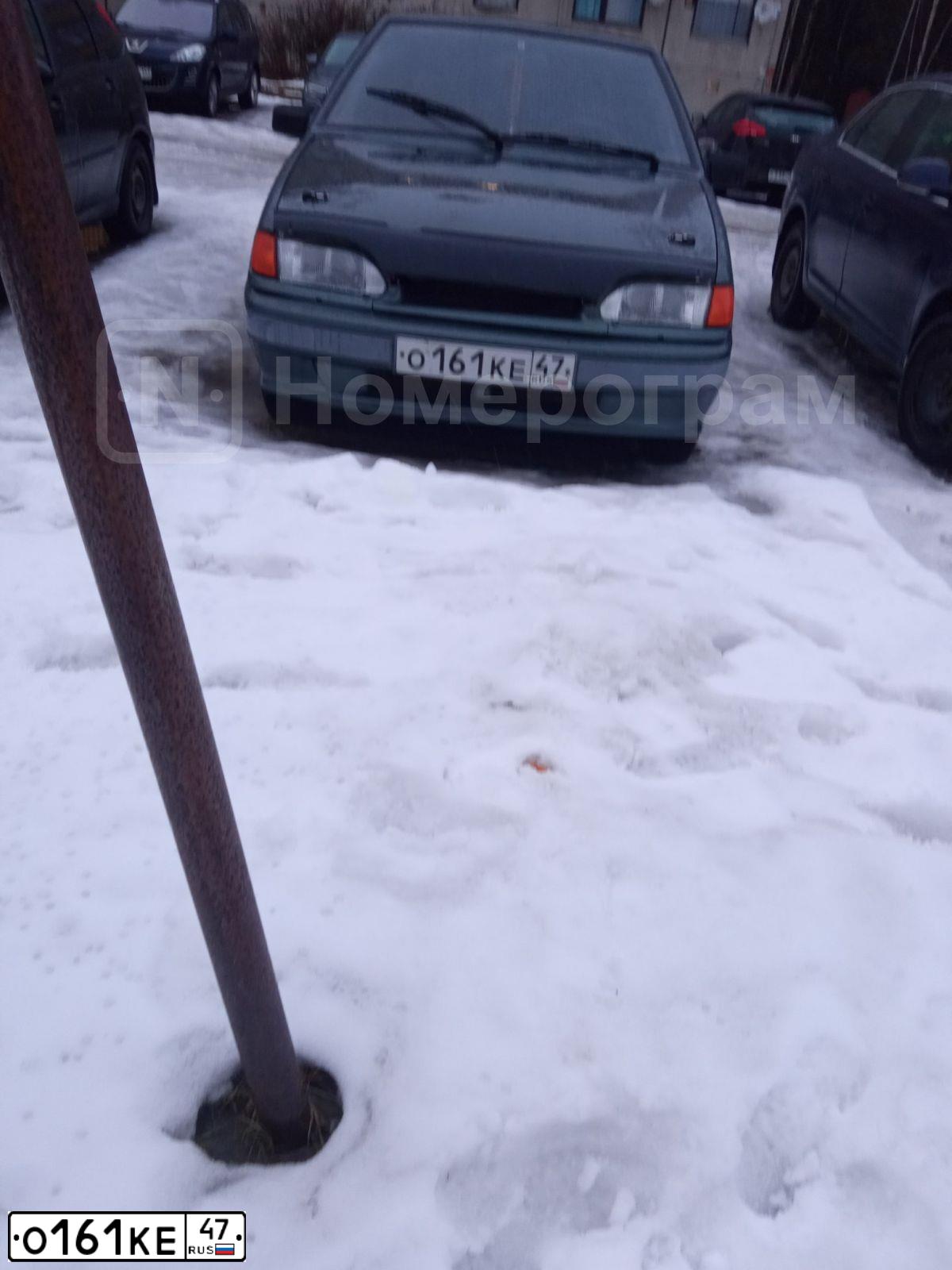 Фото автомобиля LADA 2114 SAMARA, 2006 — госномер О161КЕ47. Цвет: СЕРО-СИНЕ-ЗЕЛЕНЫЙ