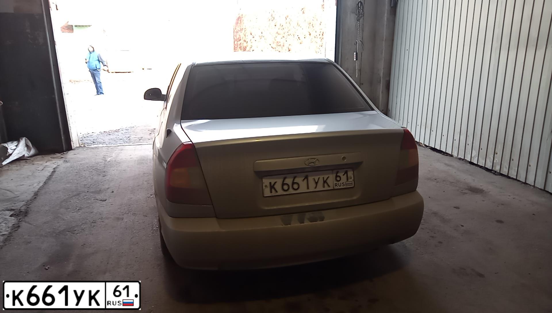 Фото автомобиля TAGAZ ACCENT, 2006 — госномер К661УК61. Цвет: СЕРЕБРИСТЫЙ
