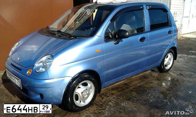 Фото автомобиля DAEWOO MATIZ, 2006 — госномер Е644НВ29. Цвет: Перламутрово-голубой