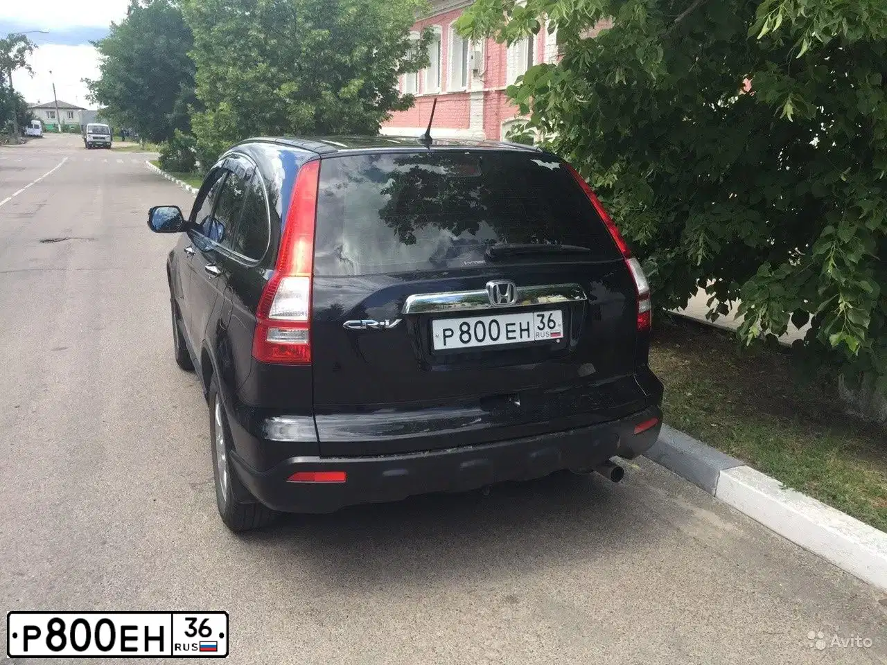 Фото автомобиля HONDA CR-V, 2008 — госномер Р800ЕН36. Цвет: ЧЕРНЫЙ