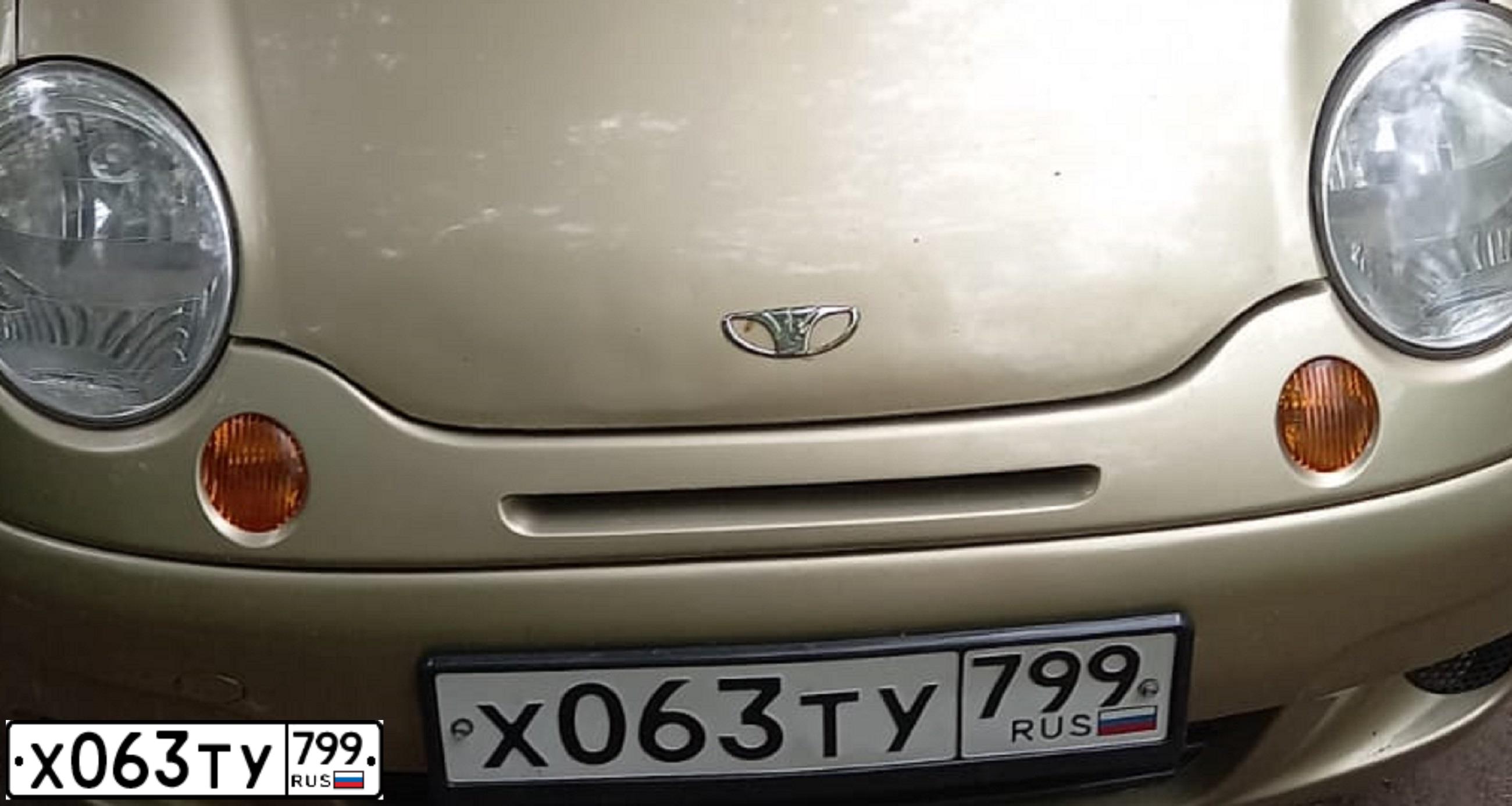 Фото автомобиля DAEWOO MATIZ, 2009 — госномер Х063ТУ799. Цвет: ПЕСОЧНО-БЕЖЕВЫЙ