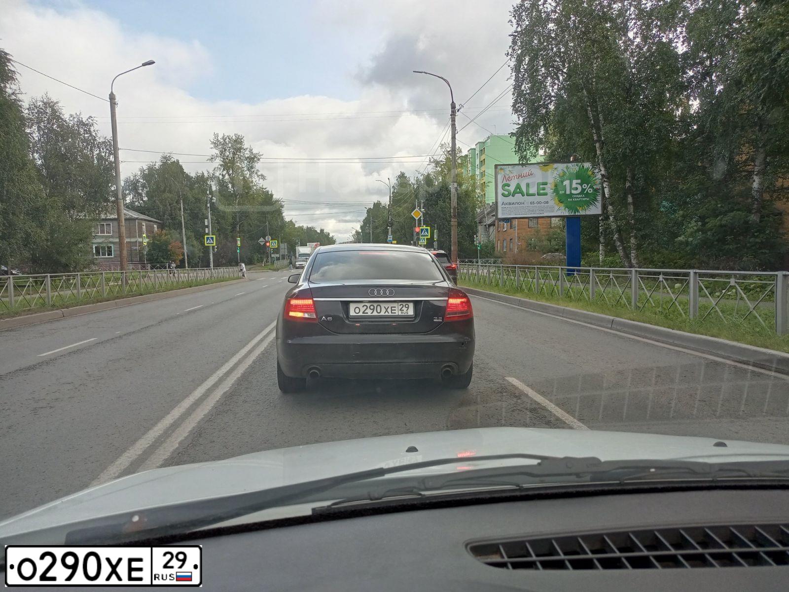 Фото автомобиля АУДИ А6, 2008 — госномер М714НН35. Цвет: ТЕМНО-КОРИЧНЕВЫЙ