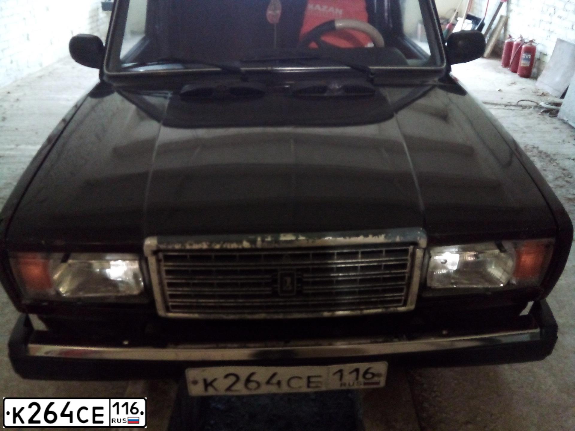 Фото автомобиля LADA 2107, 2008 — госномер К264СЕ116. Цвет: ТЕМНО-КОРИЧНЕВЫЙ