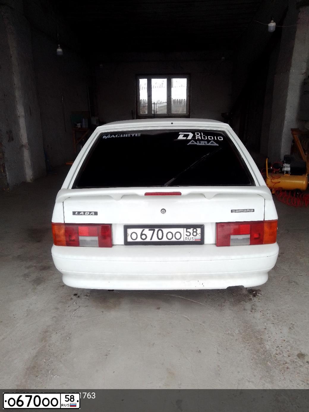 Фото автомобиля LADA 2114 SAMARA, 2013 — госномер О670ОО58. Цвет: БЕЛЫЙ