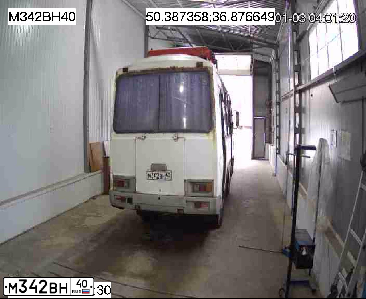 Фото автомобиля PAZ 3205, 2010 — госномер М342ВН40. Цвет: БЕЛЫЙ