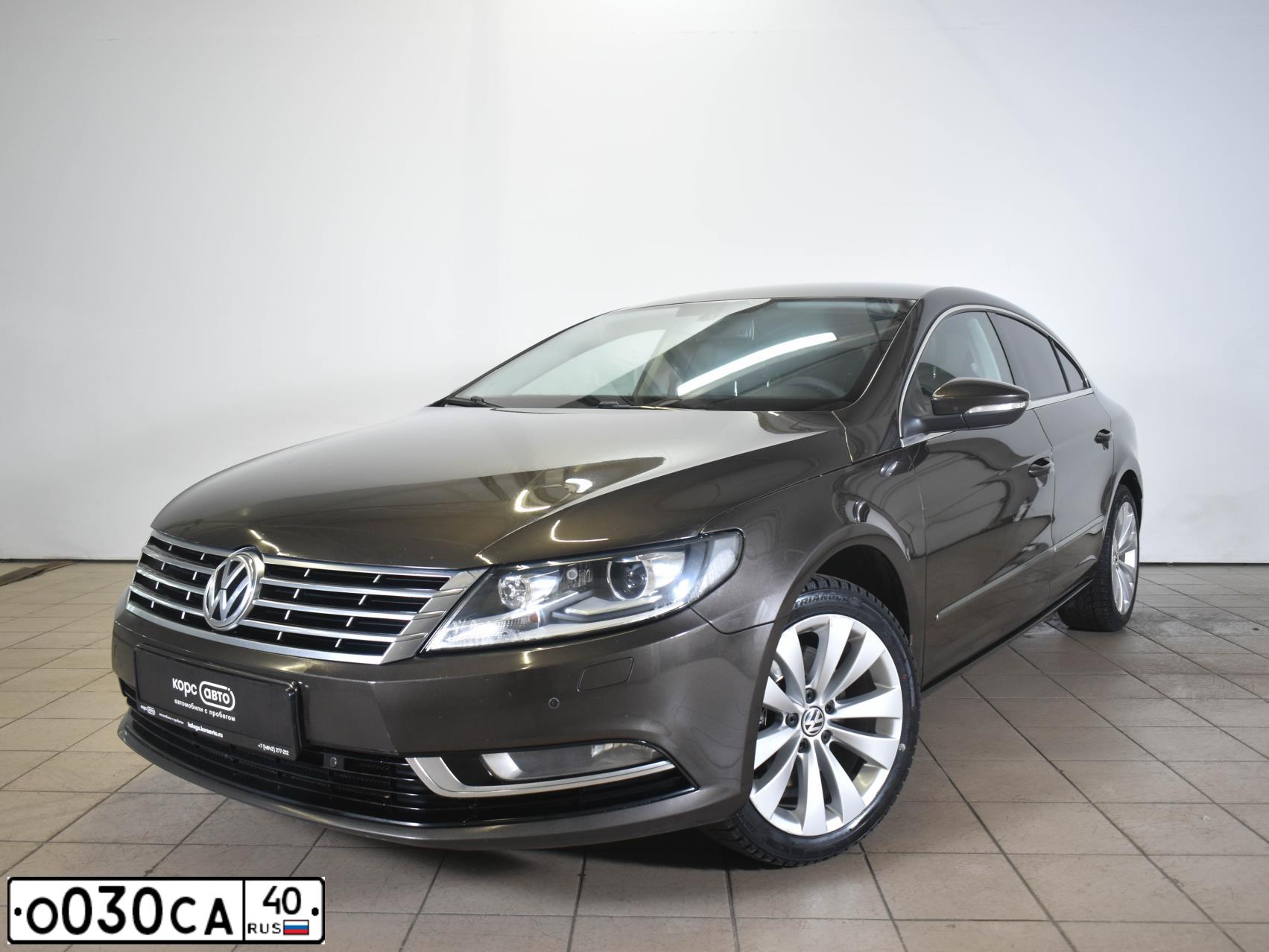 Фото автомобиля VOLKSWAGEN CC, 2013 — госномер О030СА40. Цвет: Коричневый