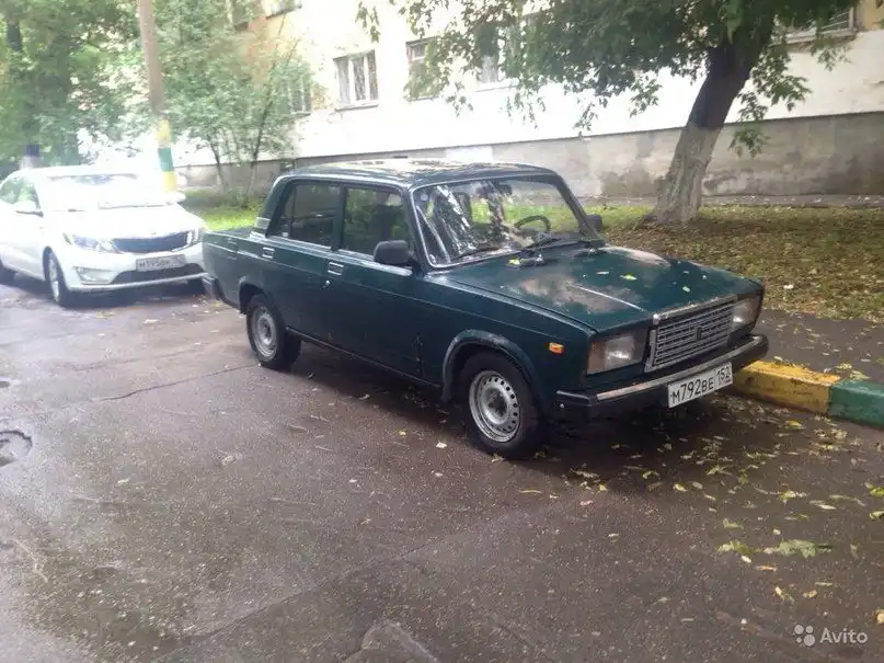 Фото автомобиля LADA 2107, 2005 — госномер У514ТК152. Цвет: Темно-зеленый