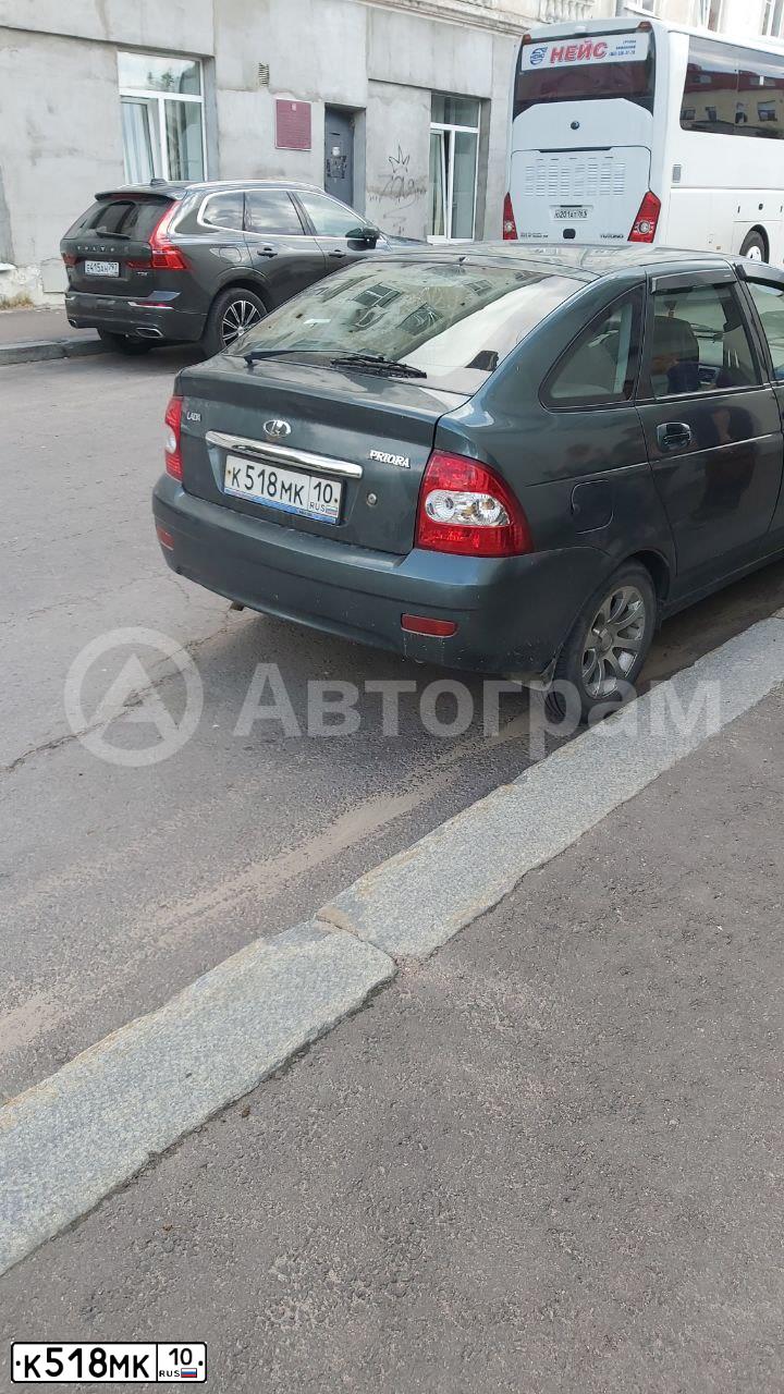 Фото автомобиля LADA 1119 KALINA, 2006 — госномер К518МК10. Цвет: Серебристый