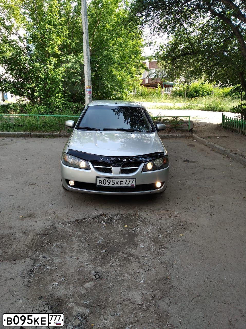 Фото автомобиля NISSAN ALMERA, 2005 — госномер А151УВ77. Цвет: СЕРЫЙ