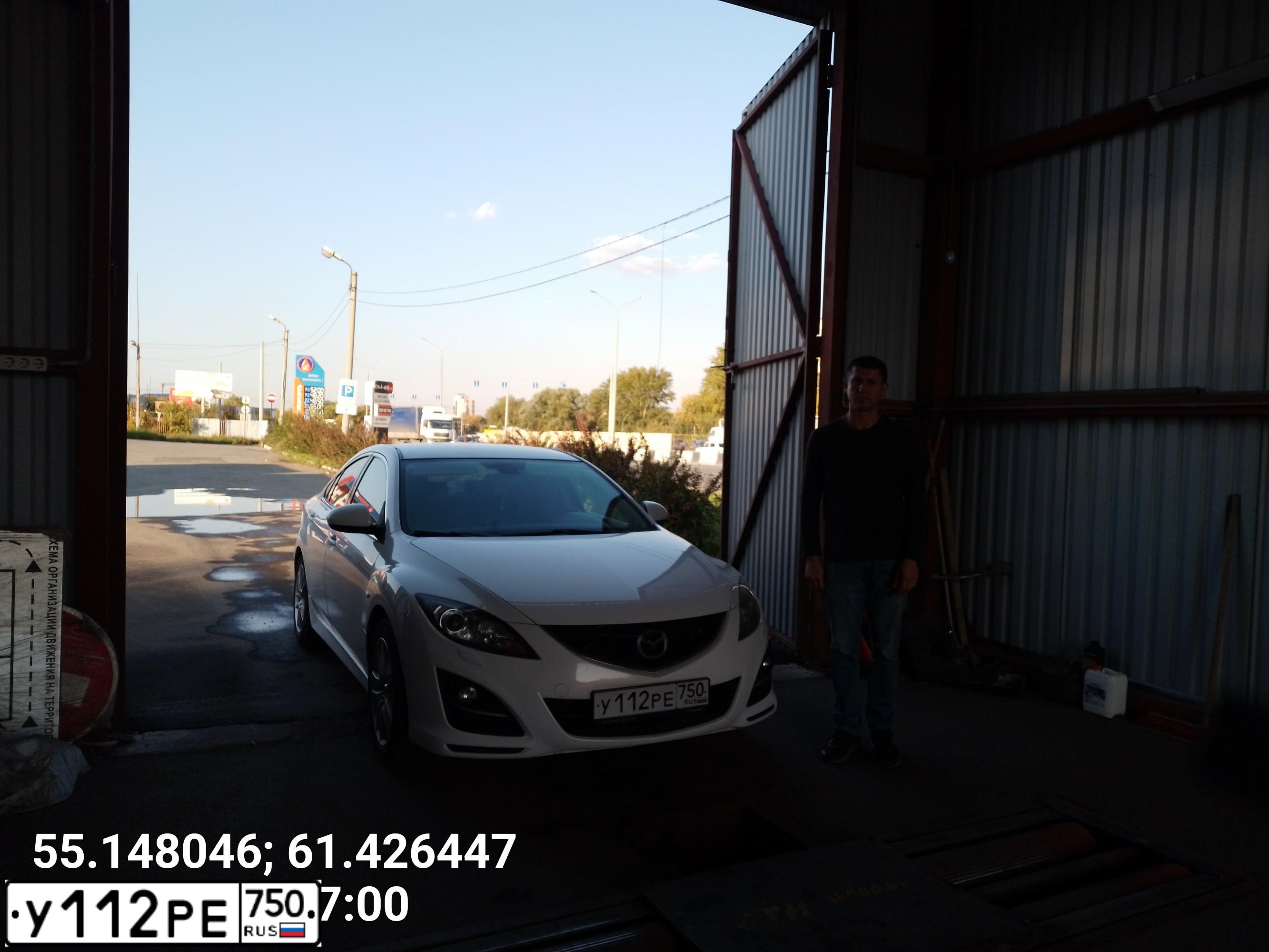Фото автомобиля MAZDA 6, 2010 — госномер К307ХЕ774. Цвет: Белый
