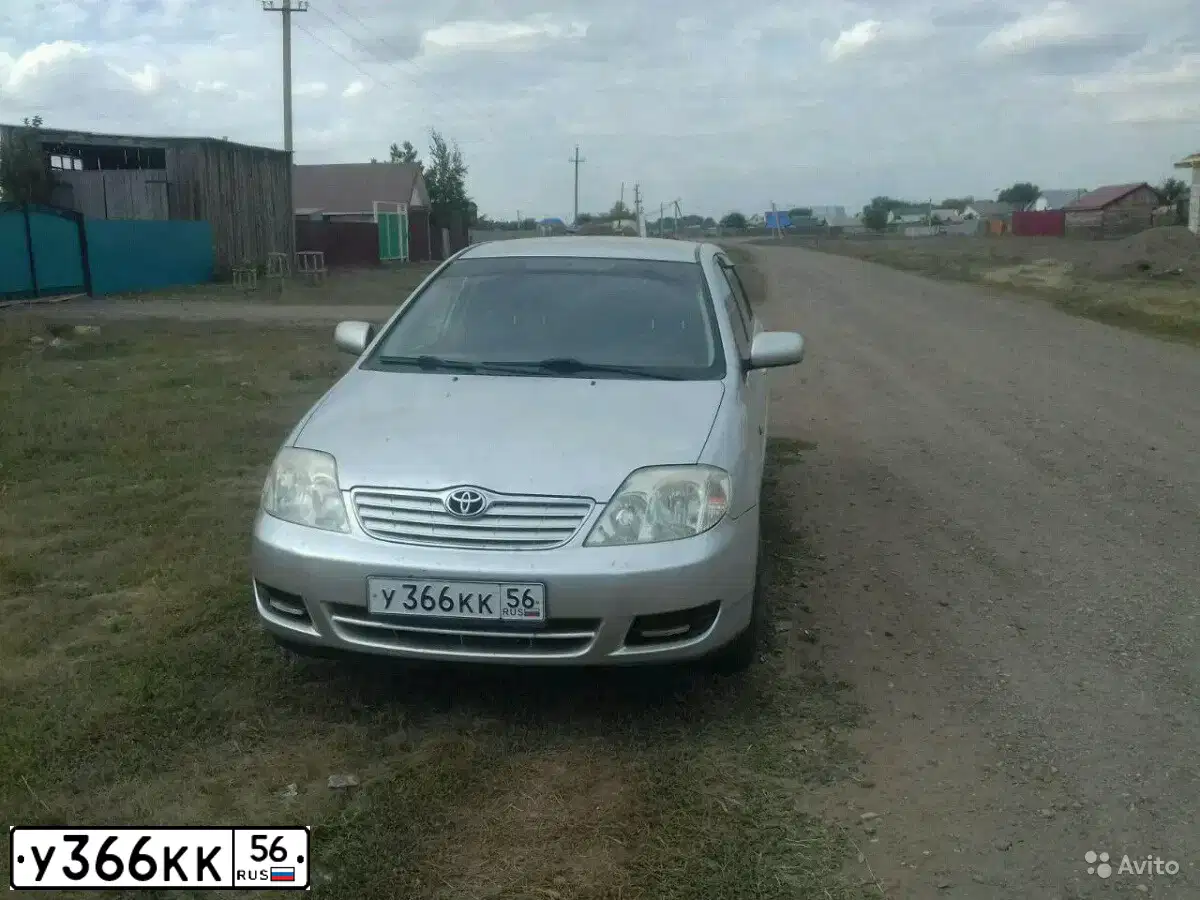 Фото автомобиля TOYOTA COROLLA, 2005 — госномер В464РН163. Цвет: СЕРЕБРИСТЫЙ
