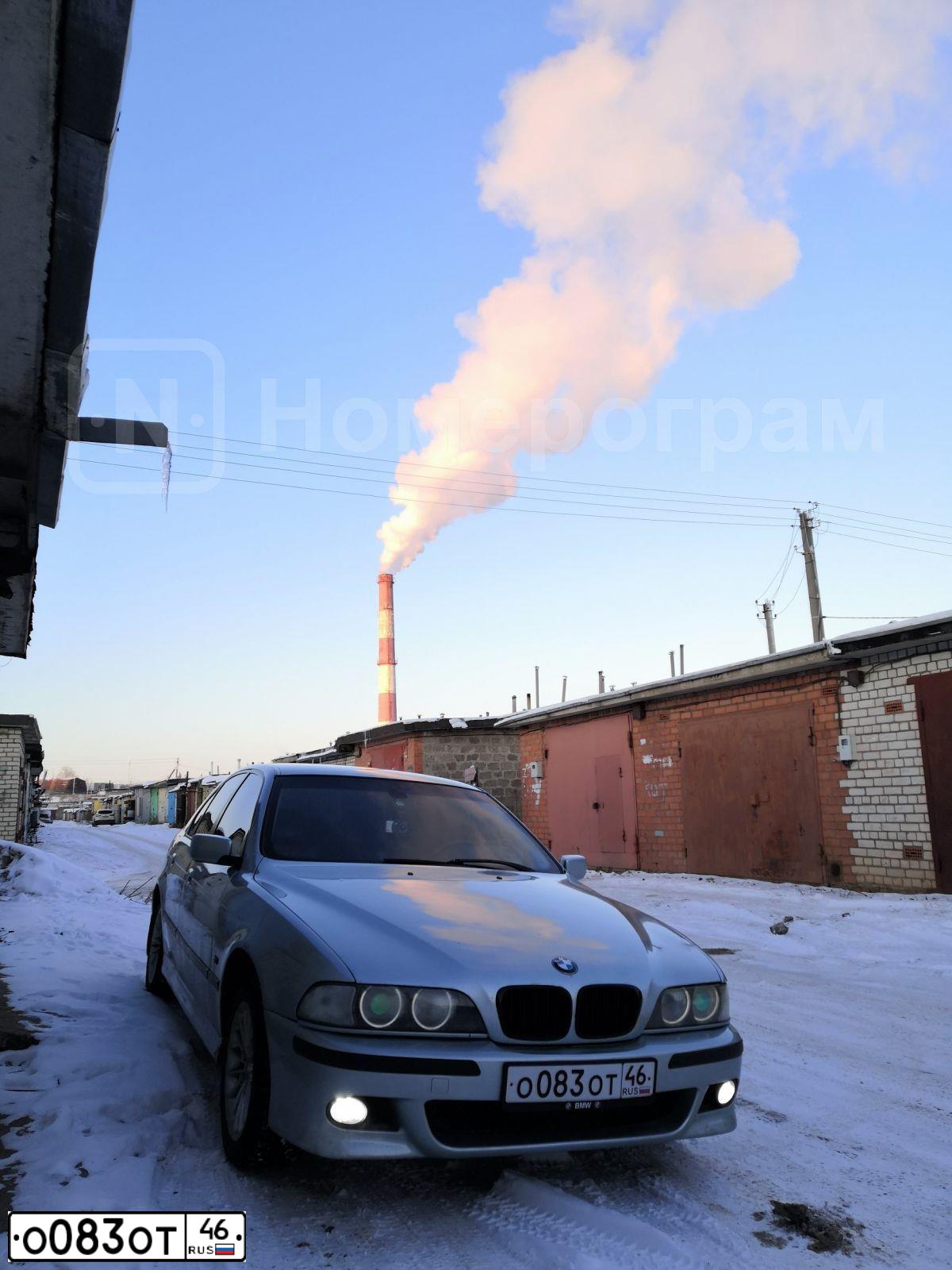 Фото автомобиля BMW SERIE 5, 1998 — госномер О083ОТ46. Цвет: СИНИЙ ГОЛУБОЙ