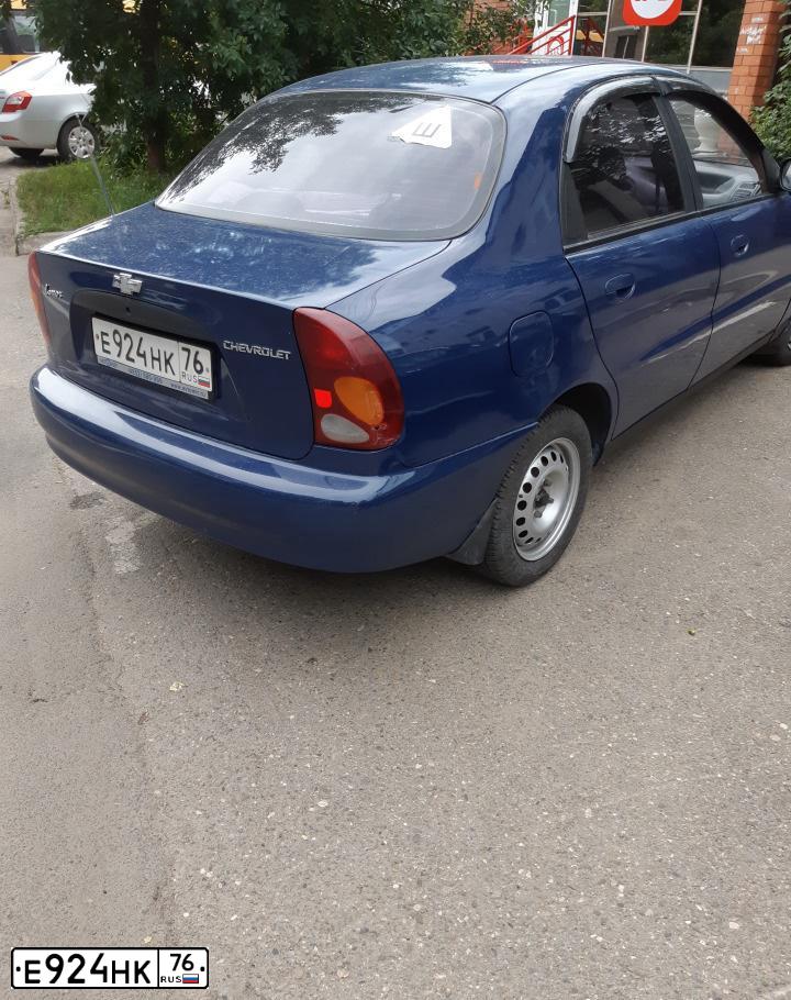 Фото автомобиля ZAZ LANOS, 2007 — госномер В776УО09. Цвет: синий