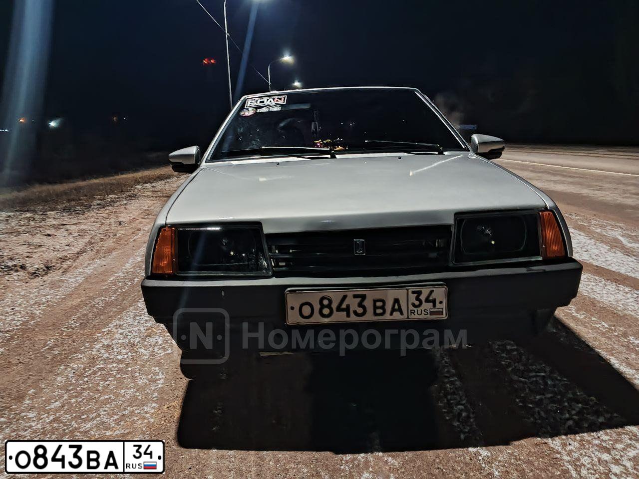 Фото автомобиля LADA 2109 SAMARA, 2003 — госномер О843ВА34. Цвет: СВЕТЛО-СЕРЕБРИСТЫЙ МЕТАЛЛ