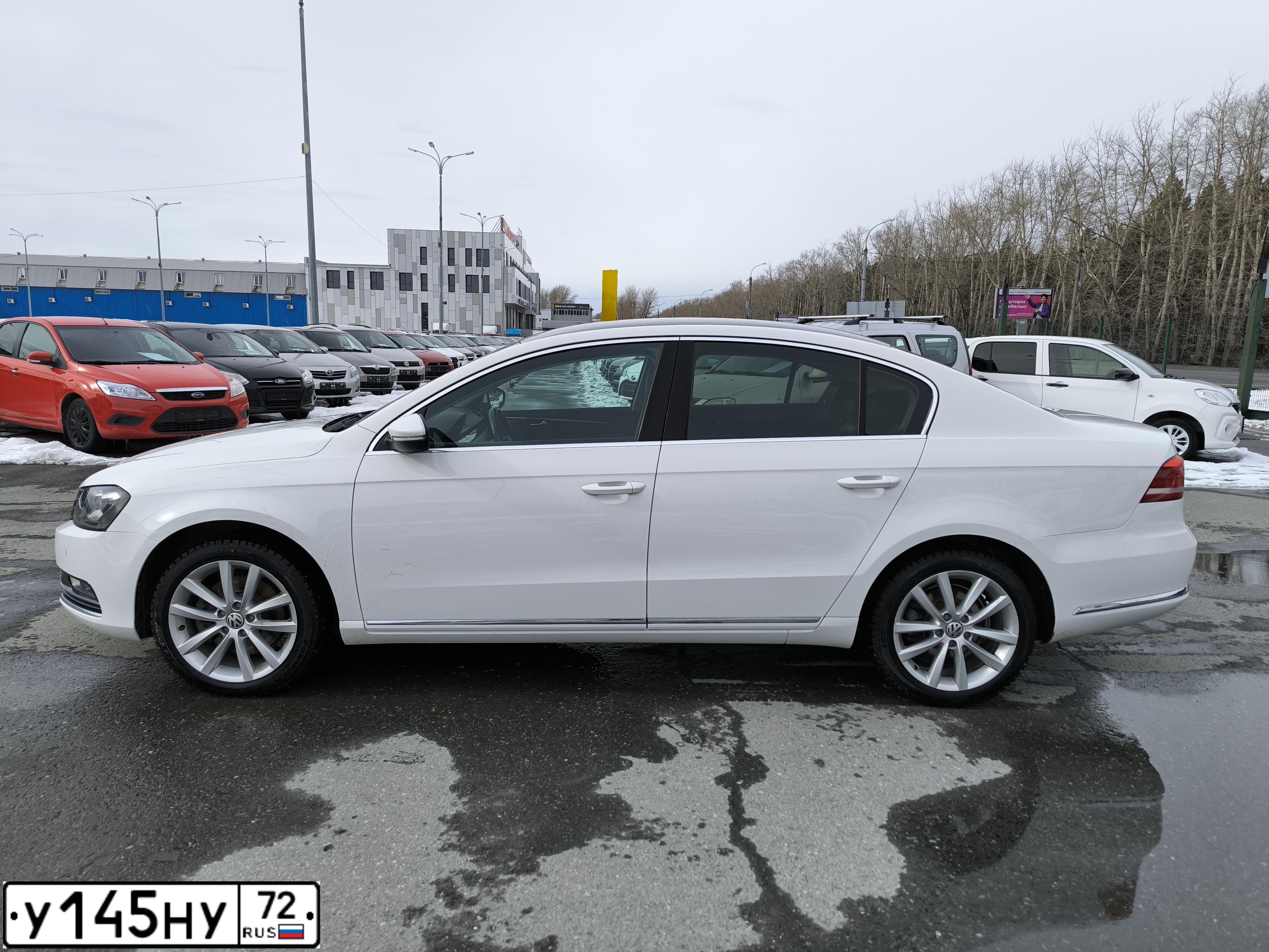 Фото автомобиля VOLKSWAGEN PASSAT, 2012 — госномер С010ХА72. Цвет: Белый