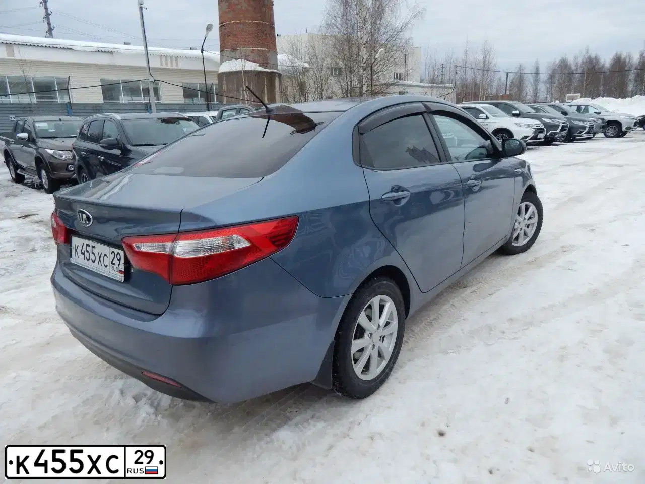 Фото автомобиля KIA RIO, 2014 — госномер Р308ОР11. Цвет: голубой