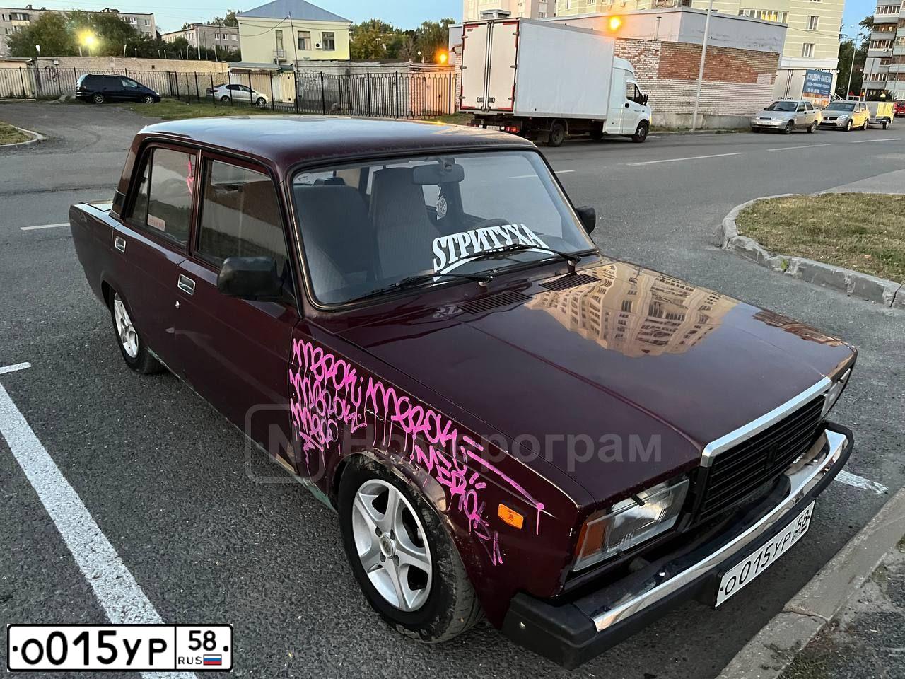 Фото автомобиля LADA 2107, 2006 — госномер О015УР58