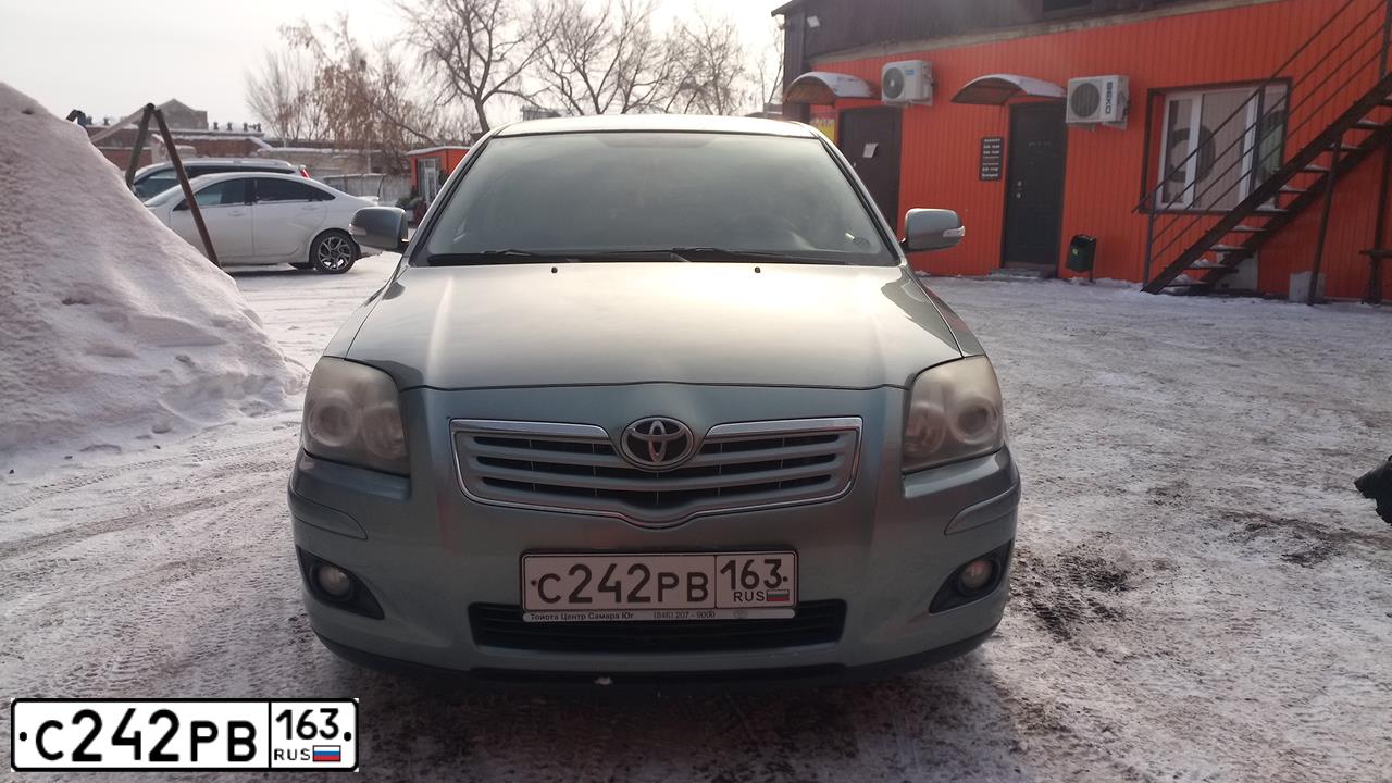 Фото автомобиля TOYOTA AVENSIS, 2007 — госномер А783АХ774. Цвет: Серебристый