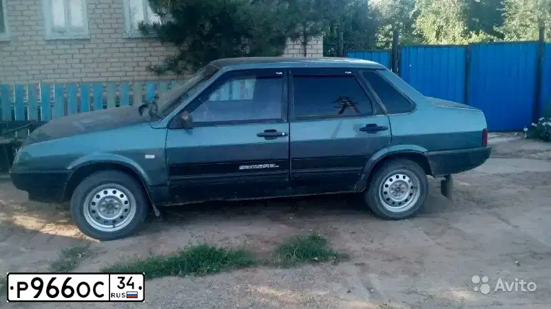 Фото автомобиля LADA 2109 SAMARA, 2000 — госномер Р966ОС34. Цвет: ТЕМНЫЙ СЕРО-СИНИЙ