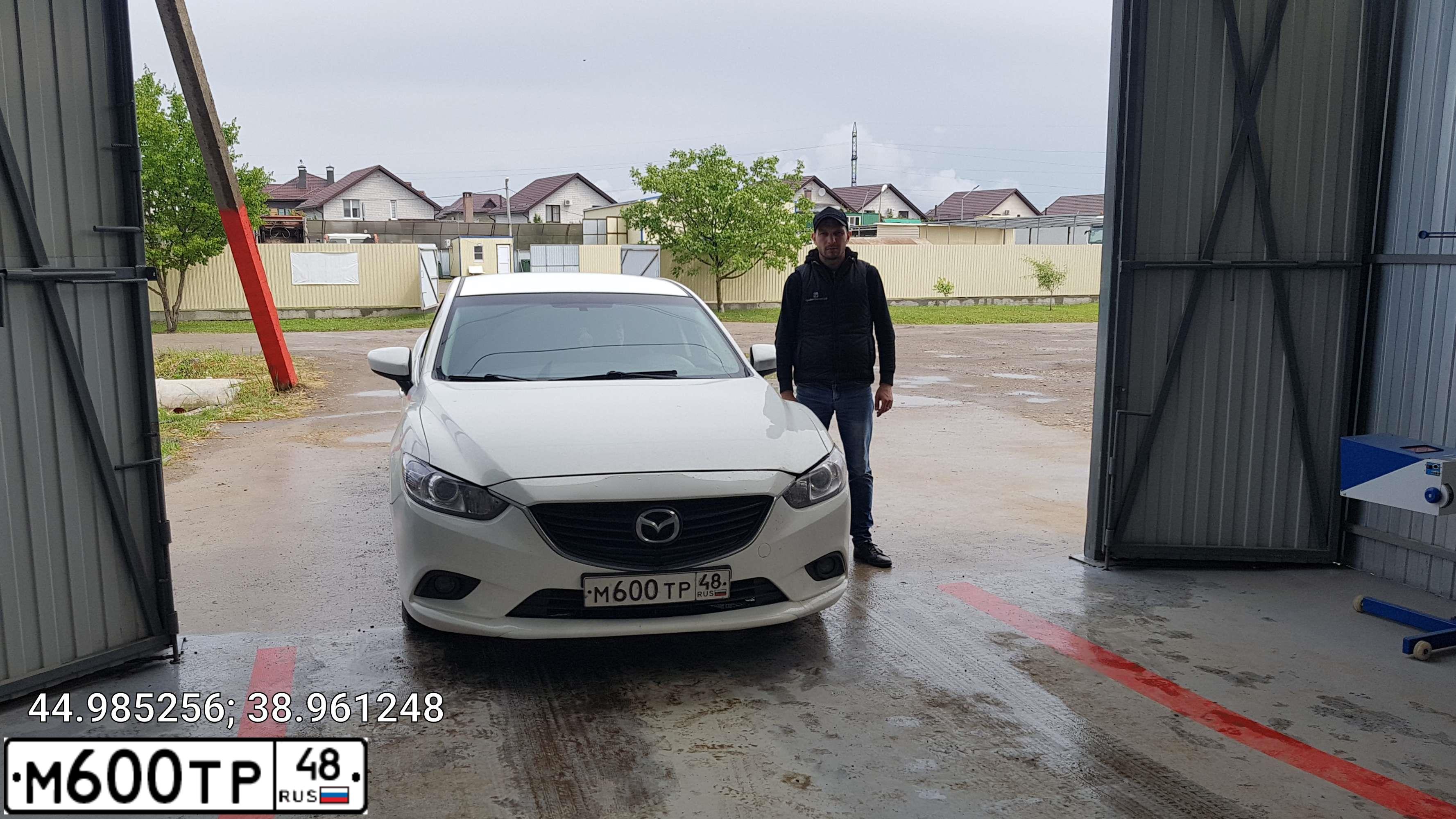 Фото автомобиля MAZDA 6, 2013 — госномер В474ВЕ323. Цвет: Белый