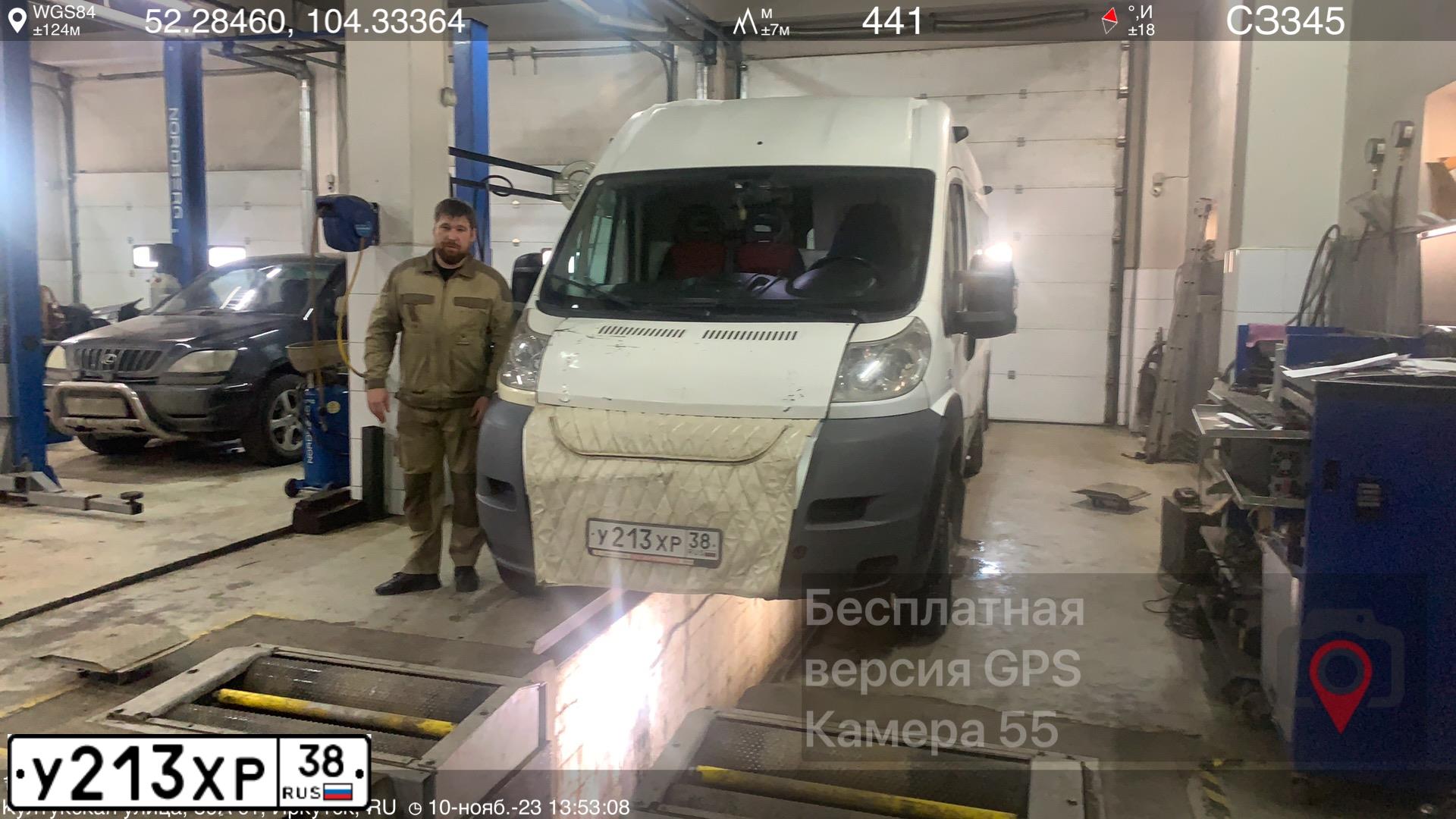 Фото автомобиля FIAT DUCATO, 2012 — госномер У213ХР38. Цвет: Белый