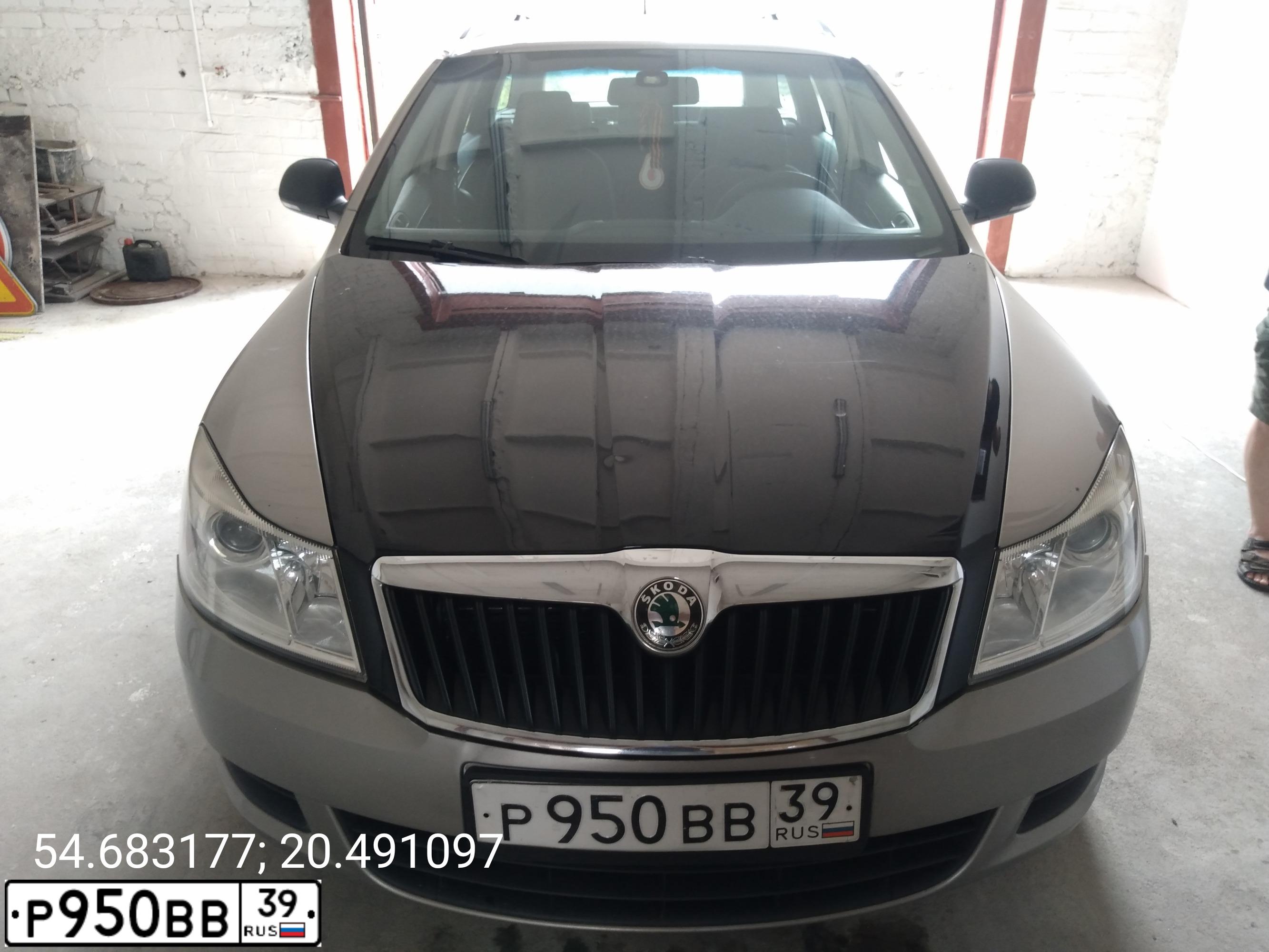 Фото автомобиля SKODA OCTAVIA, 2010 — госномер Р950ВВ39. Цвет: СЕРО КОРИЧНЕВЫЙ