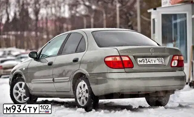 Фото автомобиля NISSAN ALMERA, 2005 — госномер М934ТУ102. Цвет: ЗЕЛЕНЫЙ