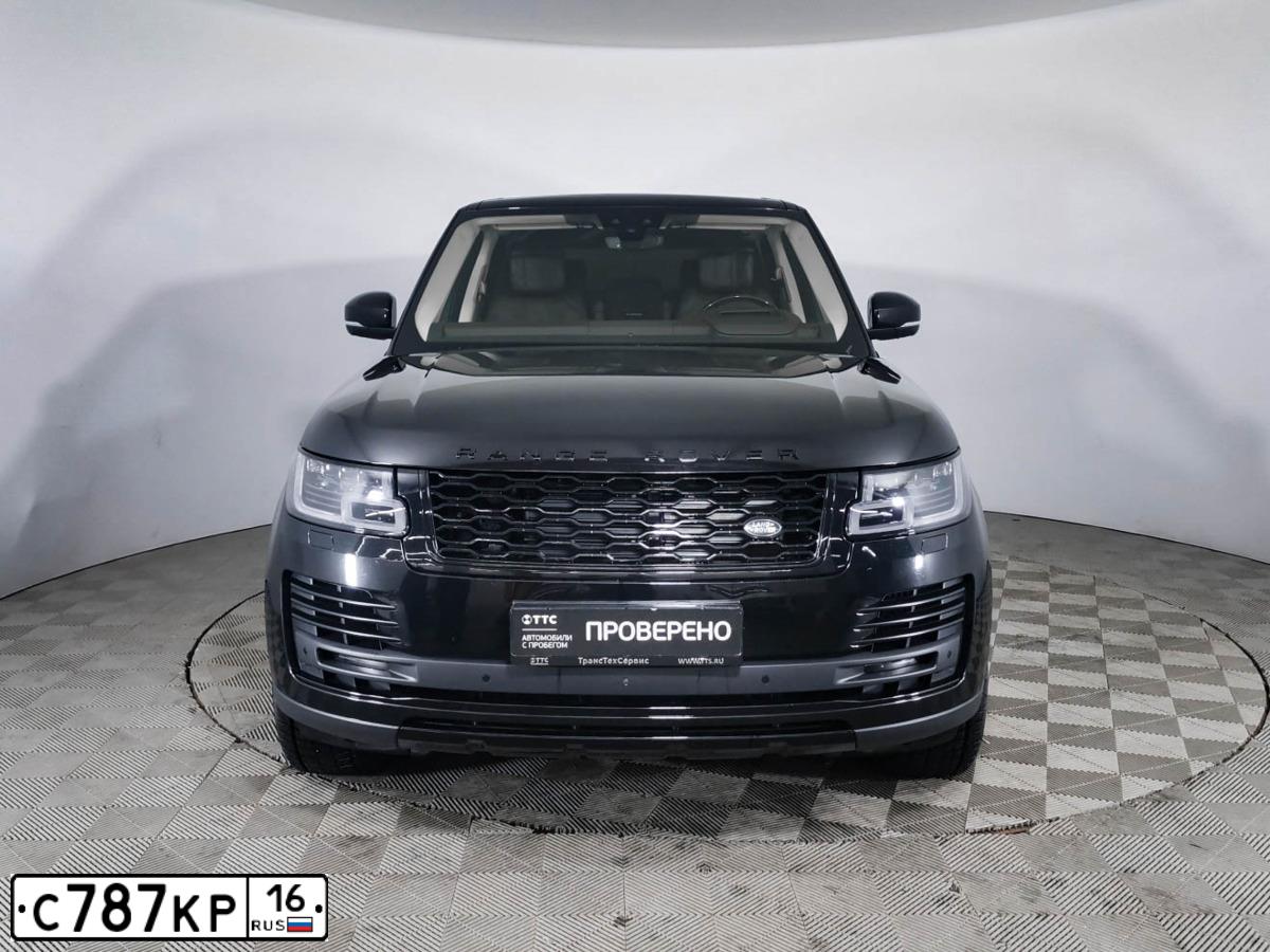 Фото автомобиля LANDROVER RANGE ROVER, 2016 — госномер Р747ХС59. Цвет: Темно-синий