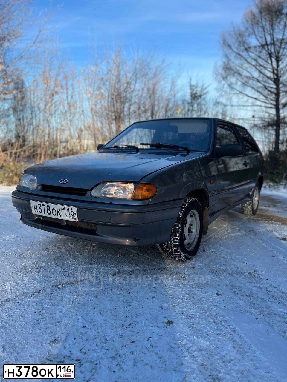 Фото автомобиля LADA 2113 SAMARA, 2008 — госномер Н378ОК116. Цвет: серебристо-коричневый
