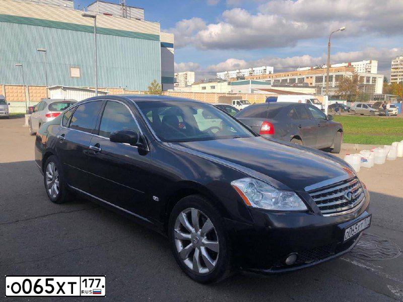 Фото автомобиля INFINITI M, 2007 — госномер У536УА799. Цвет: ЧЕРНЫЙ