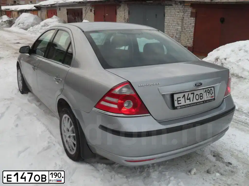 Фото автомобиля FORD MONDEO, 2006 — госномер Е147ОВ190. Цвет: СЕРЫЙ