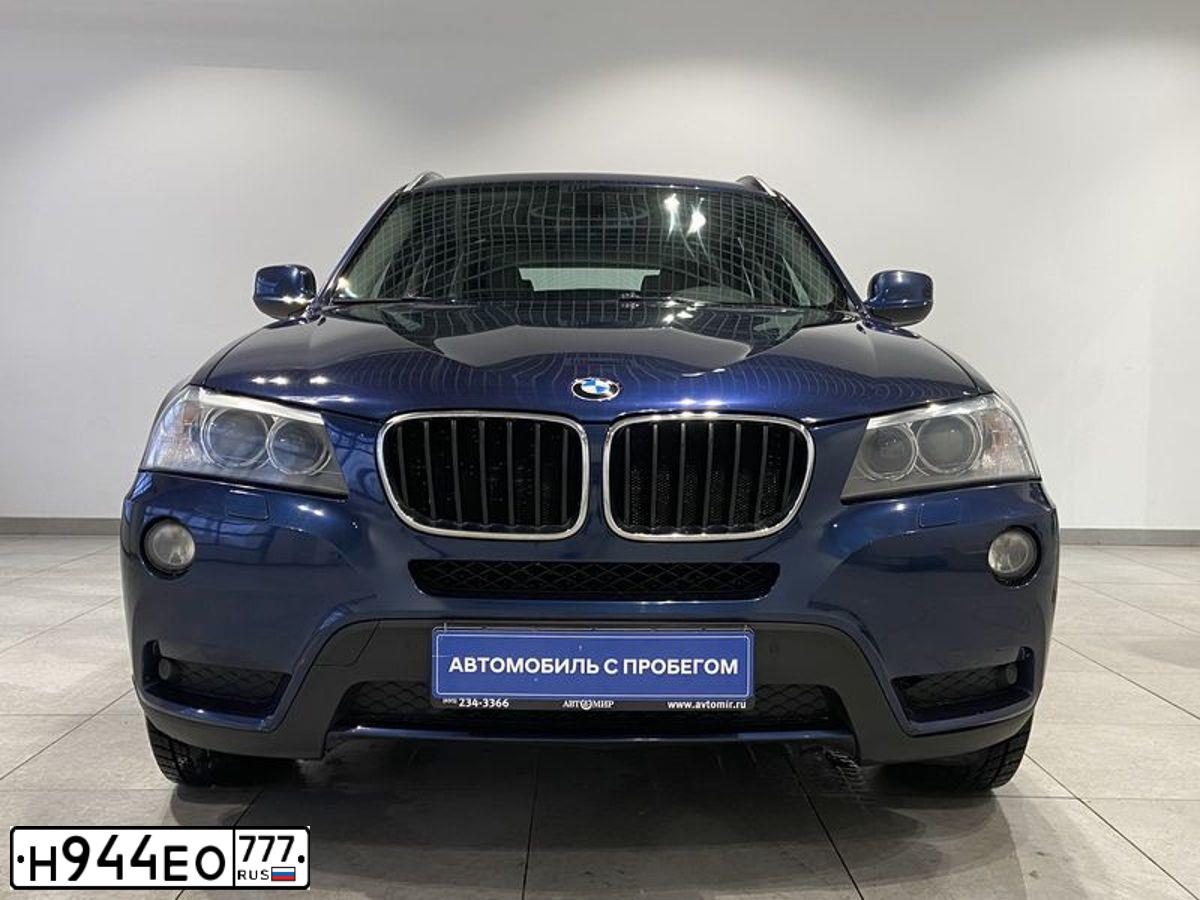 Фото автомобиля BMW X3, 2014 — госномер Т633ТО152. Цвет: синий