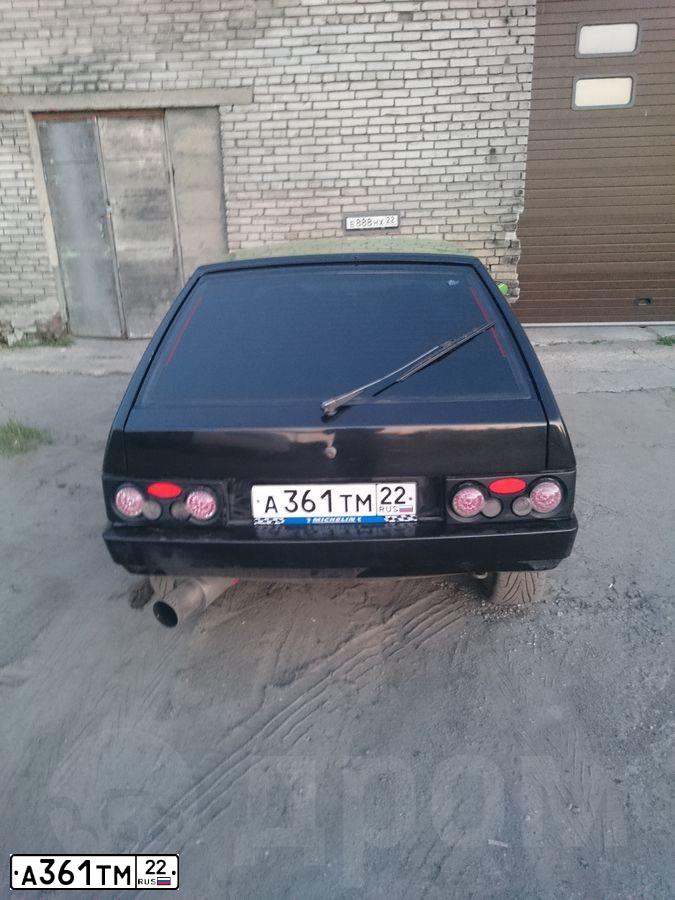 Фото автомобиля LADA 2109 SAMARA, 1997 — госномер А606КМ22. Цвет: ЧЕРНЫЙ ЗЕЛЕНЫЙ