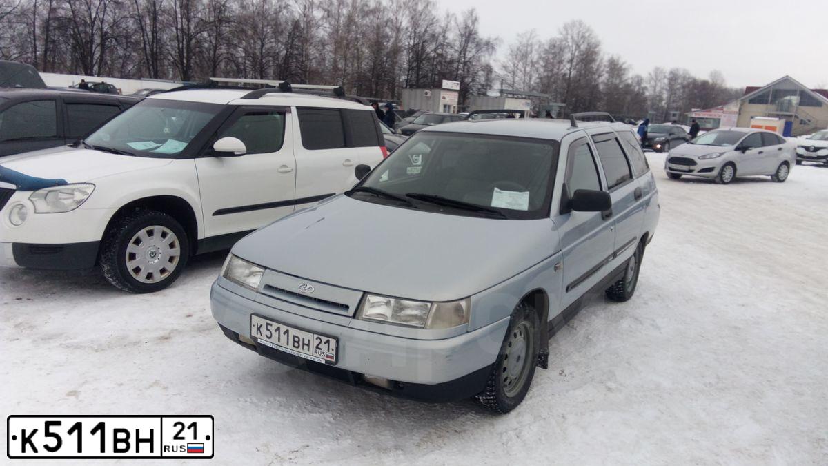 Фото автомобиля LADA 2111 LADA, 2005 — госномер К511ВН21. Цвет: Серебристо-Желтый