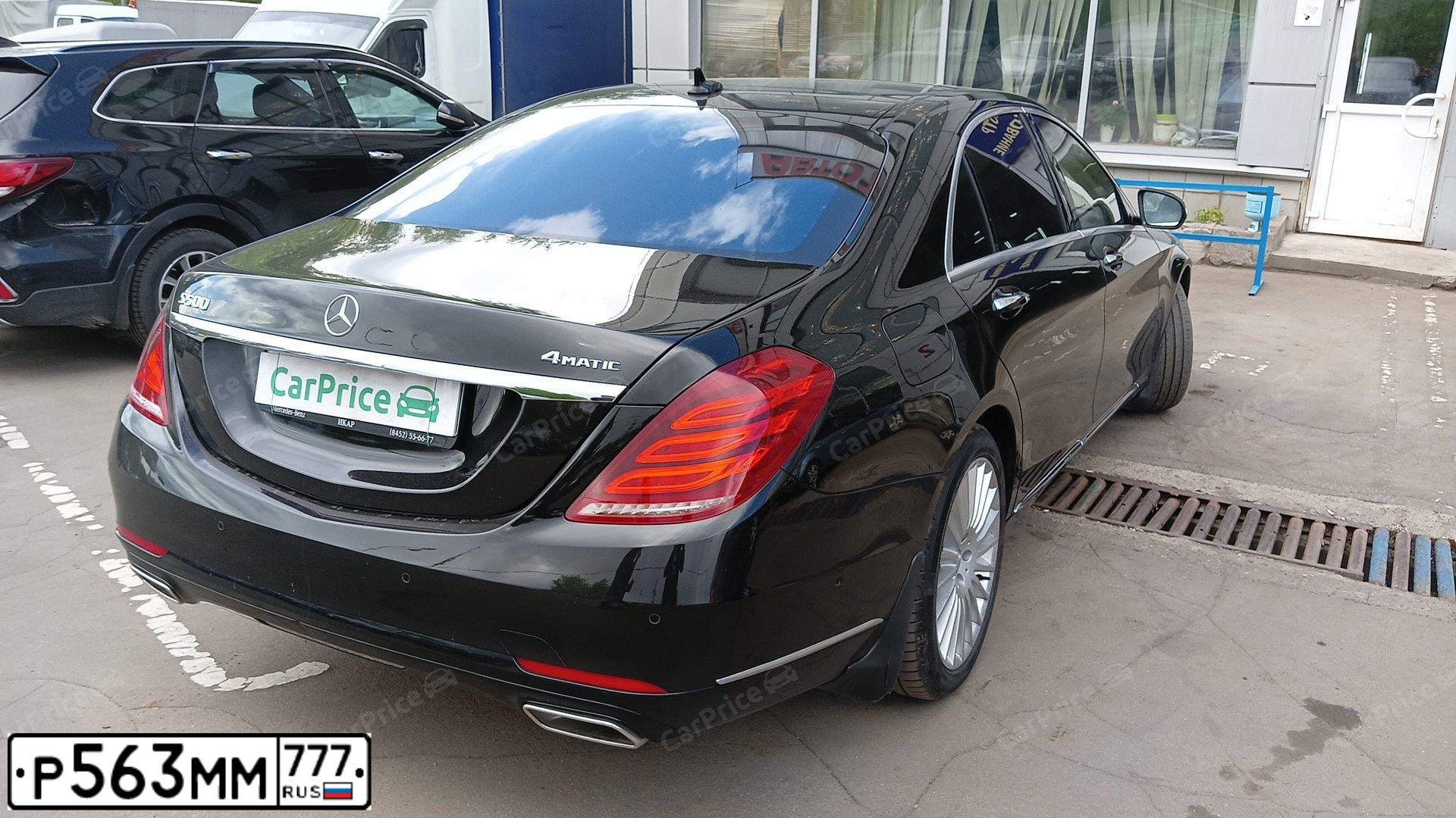 Фото автомобиля MERCEDES S-KLASSE, 2014 — госномер Н628ЕХ76. Цвет: ЧЕРНЫЙ