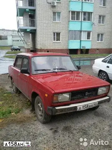 Фото автомобиля LADA 2105, 1995 — госномер О765ХК46. Цвет: ВИШНЯ