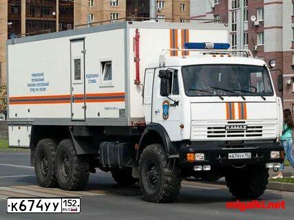 Фото автомобиля KAMAZ 43118 /6X6/, 2010 — госномер К674УУ152. Цвет: ПО ГОСТУ Р 50574