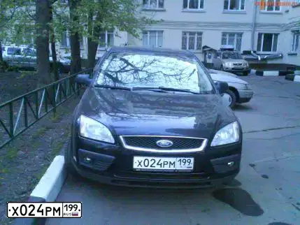 Фото автомобиля FORD FOCUS, 2006 — госномер К031ЕН181. Цвет: ЧЕРНЫЙ