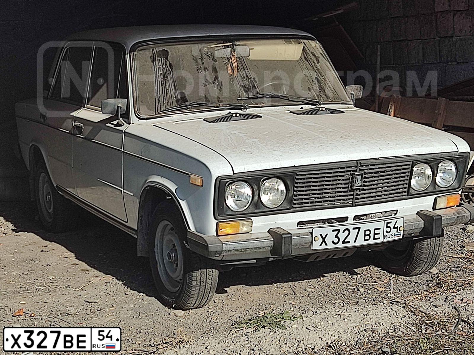 Фото автомобиля VAZ ВАЗ 2106, 2000 — госномер Х327ВЕ54. Цвет: ЯРКО БЕЛЫЙ